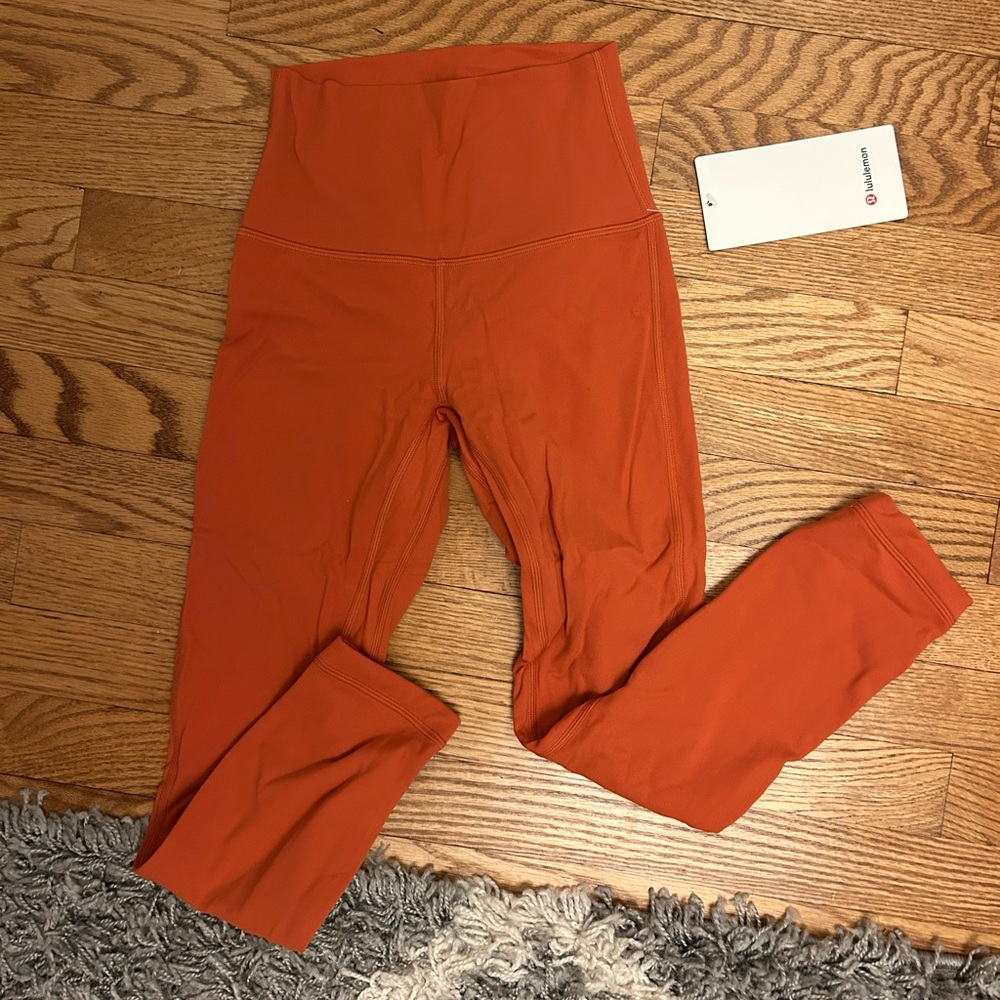 Burnt Orange Lululemon Leggings BRAND NEW
